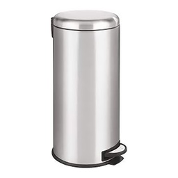 [21585] POUBELLE A PEDALE EN ACIER INOX LEMAN EASY CLOSE 30L