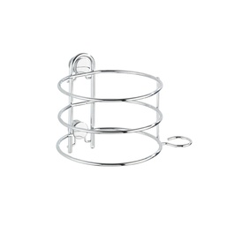 [23653] PORTE SECHE CHEVEUX CLASSIC CHROME 13,5X11X10,5CM