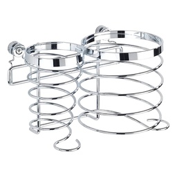 [23654] PORTE SECHE CHEVEUX ET FER A LISSER INOX PREMIUM 12X20X12CM