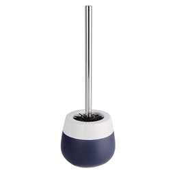 [23750] BROSSE WC EN CERAMIQUE MALTA BLEU FONCE BLANC