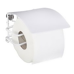[23870] DEROULEUR DE PAPIER WC AVEC COUVERCLE CLASSIC PLUS BLANC