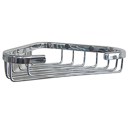 [23907] PORTE SAVON ANGLE CHROME EN GRILLE 162X120X32MM