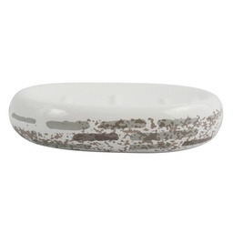 [23924] PORTE SAVON CERAMIQUE BRIQUE BEIGE