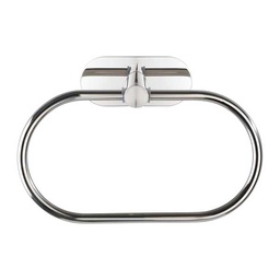 [24037] PORTE SERVIETTE ANNEAU OREA ARGENTE BRILLANT 20,5X12,5CM