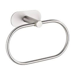 [24038] PORTE SERVIETTE ANNEAU TURBO-LOC OREA ARGENTE MAT 20,5X12,CM