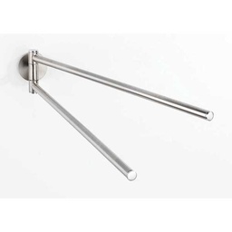 [24052] PORTE SERVIETTE 2 BRAS CUBA MAT