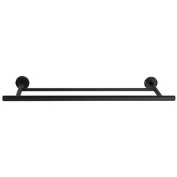 [25218] PORTE SERVIETTES DUO BOSIO BLACK INOX MAT 60X5.5X14CM
