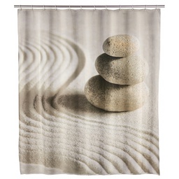 [24137] RIDEAU DE DOUCHE 180X200 CM SAND AND STONE POLYESTER