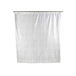 [24143] RIDEAU DE DOUCHE DELUXE BLANC POLYESTER