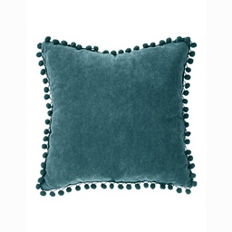 [10007] COUSSIN POMPONS CANARD 40X40