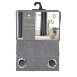[15489] RIDEAU MEMO GRIS FONCE 140X260