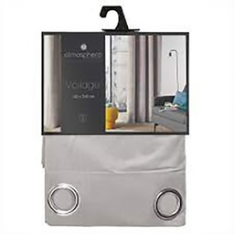 [10121] RIDEAU LILOU GRIS CLAIR 140X260