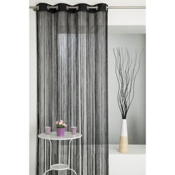 [10157] RIDEAU 135X250CM 8 OEIL CUBES NOIR