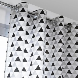 [10161] RIDEAU 140X260CM 8 OEIL JACOB GRIS