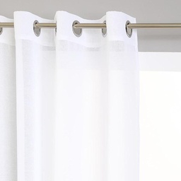 [15843] VOILAGE ETAMINE BLANC 140X240
