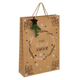 [10204] SAC CADEAU KRAFT PAIL+ BOIS GM