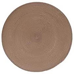 [15558] SET DE TABLE TRESSE ROND TAUPE