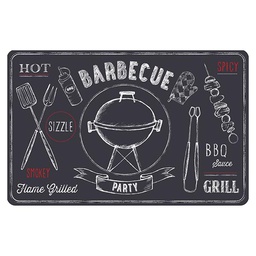 [15550] SET DE TABLE RIO BARBECUE ARDOISE 29CMX44CM