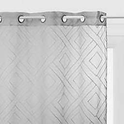 [15842] VOILAGE BRODE ETNIQUE GRIS 140X240