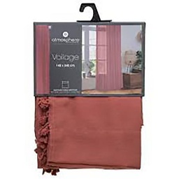 [10276] VOILAGE POMPON GYPSY TERRACOTTA 140X240