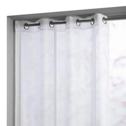 [10279] VOILE 140X350CM 8 OEIL CLOUD BLANC