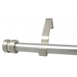 [10349] KIT TRINGLE EXTENSIBLE DOUBLE 200-370cm D28-19 NICKEL BROSSE POMMEAU