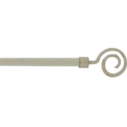[10350] KIT TRINGLE EXTENSIBLE 120-210cm D19 ORLANDO BLANC BRILLANT