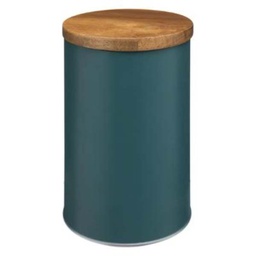 [10391] BOITE METAL+ACACIA ROND VERT 10CM