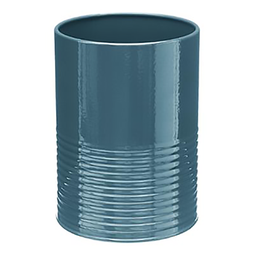 [10537] POT USTENSILE/EGOUTTOIR METAL BLEU