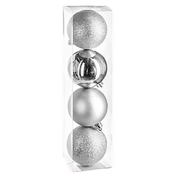 [111862] BOULE DE NOEL 80MM X 4 ACIER