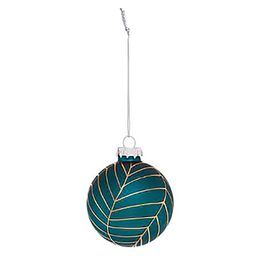 [10668] BOULE DE NOEL VERRE 60MM IMPR OR