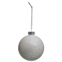 [10669] BOULE DE NOEL VERRE 70MM GROSSE PAILL