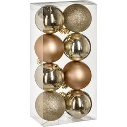 [10688] BOULE DE NOEL 70MM X8 OR