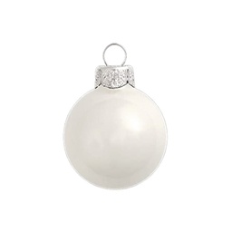 [10700] BOULE DE NOEL VERRE 70MM ALVEOLE BLANC