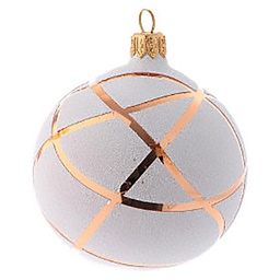 [10720] BOULE DE NOEL VERRE 80MM LOSANGES