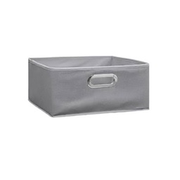 [10750] BOITE A RANGEMENT 31X15 GRIS CLAIR CHINE