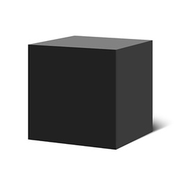 [10769] BOITES CARREES X3 GEOMETRIQUE NOIR