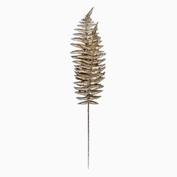 [10827] BRANCHE 2 FEUILLES FOUGERE OR 75CM