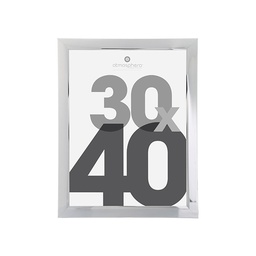 [14554] CADRE PHOTO SILVER MANU 30X40