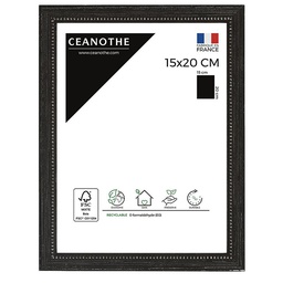 [10931] CADRE 15X20 PERLE NOIR