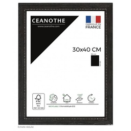 [10935] CADRE 30X40 PERLE NOIR