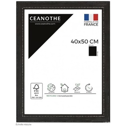 [10936] CADRE 40X50 PERLE NOIR