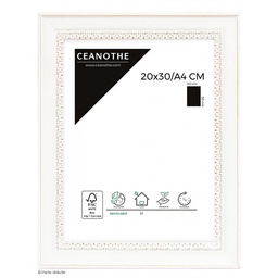 [10949] CADRE 20X30/A4 ALMA BLANC