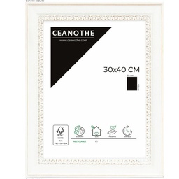 [10951] CADRE 30X40 ALMA BLANC