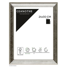 [11026] CADRE 24X30 CIRCEE ARGENT