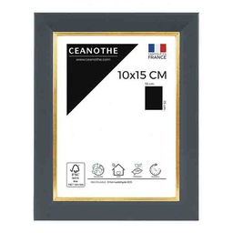 [11038] CADRE 10X15 HADES BLEU DORE
