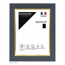 [11045] CADRE 50X70 HADES BLEU DORE