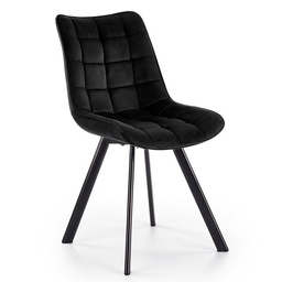 [14638] CHAISE NOIR 52X52X75CM