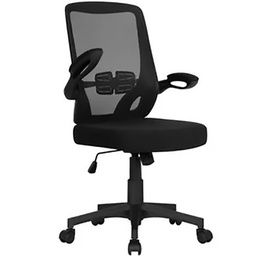 [14621] CHAISE DE BUREAU 60X48X97CM NOIR