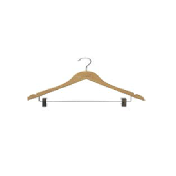 [14661] CINTRE EN BOIS POUR VESTE ET PANTALON X2